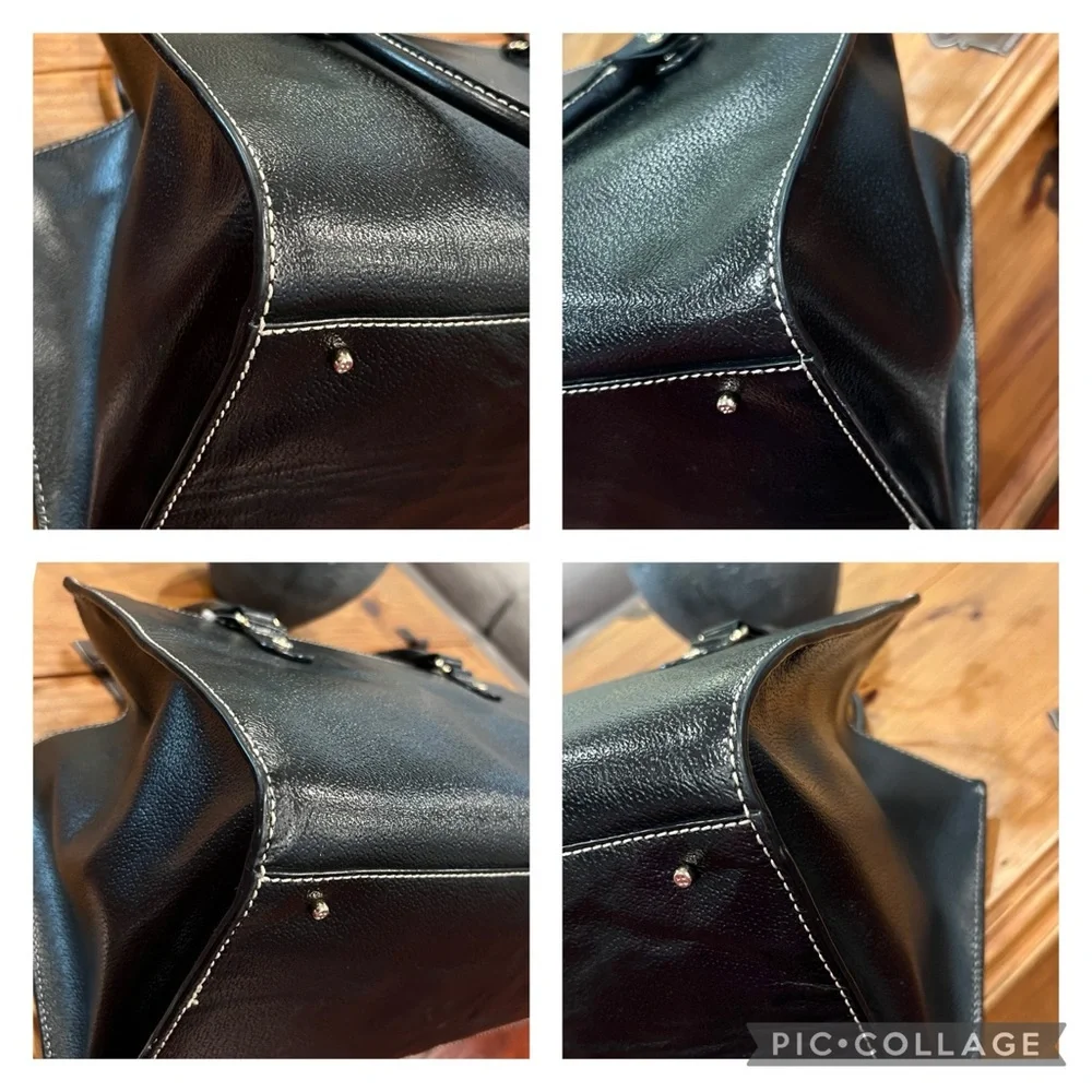kate spade Black Leather Top-Handle Satchel